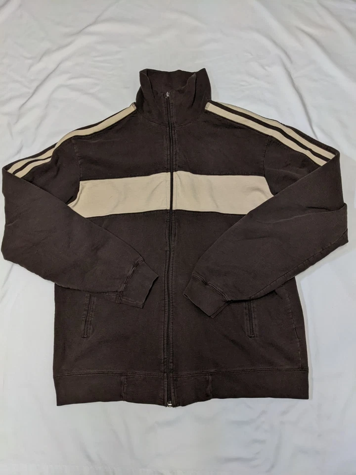 Sudadera para niño Juicy Couture marrón y crema con cremallera forrada de lana etiqueta talla XL Foto 1 de 4