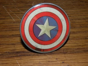 CARTOON DRAWER HANDLE KNOB PULL - CAPTAIN AMERICA LOGO DC Comics Cabinet Star - Picture 1 of 3