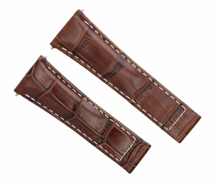 20MM LEATHER WATCH STRAP BAND FOR ROLEX DAYTONA 16518 116519 BROWN WS LONG - Picture 1 of 6