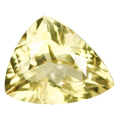 2.44 Ct Exceptional Trillion 10.5 x 8.5 MM Yellow Brazil Natural Yellolw Beryl - Image 1 of 4