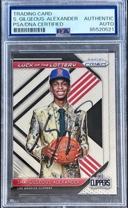 Shai Gilgeous-Alexander Signed Autographed 2018-19 Prizm Lottery Card PSA/DNA - Picture 1 of 2