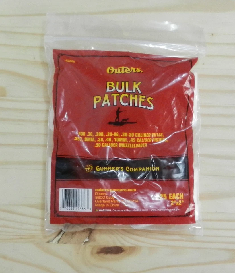 Parches exteriores de algodón a granel; 225 parches; 2" x 2"; varios; 42386 Foto 1 de 1