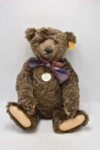 Réplica de oso Steiff Classic 1920 - mohair marrón rizado 000850 Growler - Imagen 1 de 24