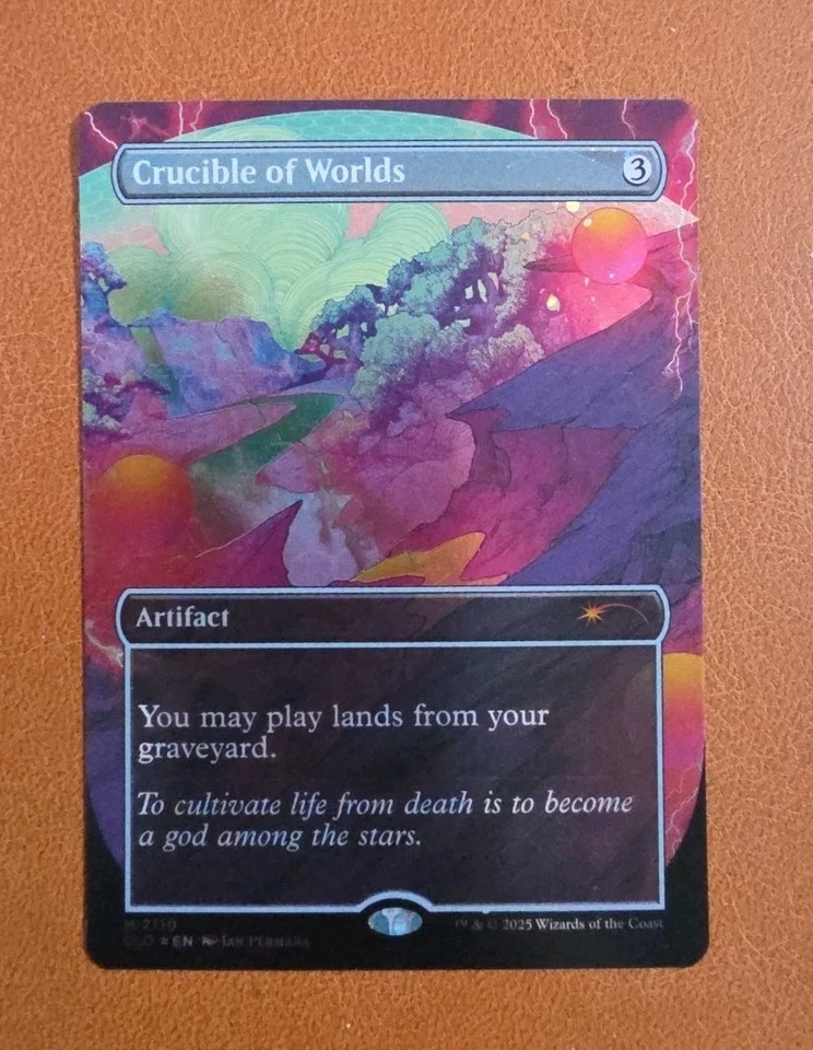 NM Galaxy Foil Crucible of Worlds SLD #2110 Secret Lair Alien Auroras  - Image 1 of 3