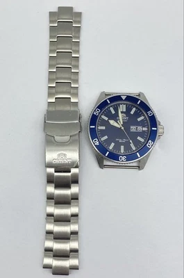 Reloj Hombre Orient Automático Kanno Diver Esfera Azul Caja 43mm Acero Inoxidable Foto 1 de 4
