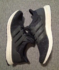 Adidas UltraBoost 4.0 Black White Speckle Shoes Mens Size 12 F36153 - Picture 1 of 18