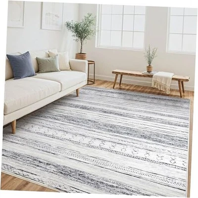  Alfombra de salón - 5x7 lavable grande suave neutra boho marroquí  Foto 1 de 4