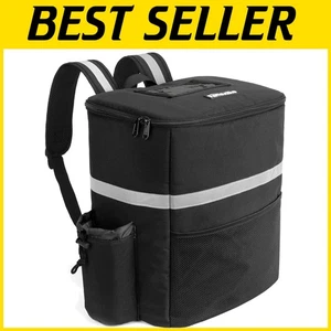 Reflektierender isolierter Rucksack für Lebensmittellieferungen mit Netztaschen und großer Kapazität - Bild 1 von 9