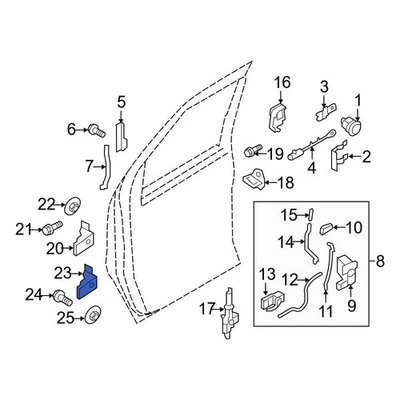 For Ford E-350 Super Duty 2008-2025 Ford 6C2Z1522810A Front Lower Door Hinge Nut Foto 1 de 4