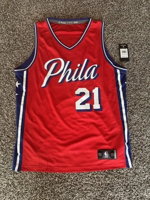 Joel Embiid 21 Philadelphia 76ers Red Jersey (L) Brand New with Fanatics Tag - Image 1 of 4