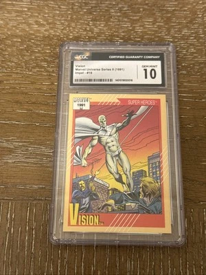 1991 Marvel Universe Vision #19 CGC 10 GEM MINT  *RARE!!!* - Image 1 of 2
