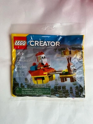 RARE & LIMITED LEGO CREATOR: Santa's Sleigh Ride (30670) Brand New Christmas  - Image 1 of 2