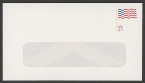 1999 US Scott #U642 33c Flag, Windowed #6 Stamped Envelope Mint - Picture 1 of 1