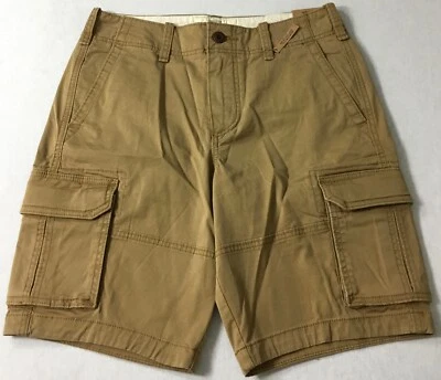 Pantalones Cortos Hollister Clásicos Carga Golpes en la Rodilla Caqui Talla 28 Foto 1 de 2