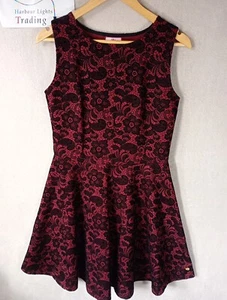 Joe Browns Kleid Damen UK M 12 Samt Blumenmuster/Blumen Skater Herbst Winter - Bild 1 von 13