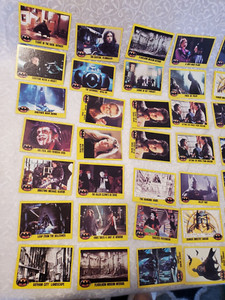 1989 BATMAN SERIES 2 TOPPS 54 CARDs + 6 STICKERs MICHAEL KEATON JOKER