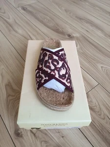 Scotch & Soda Yolin Leopard Print Mules Flats Slippers Ladies UK Size 6 EU 39 - Picture 1 of 8