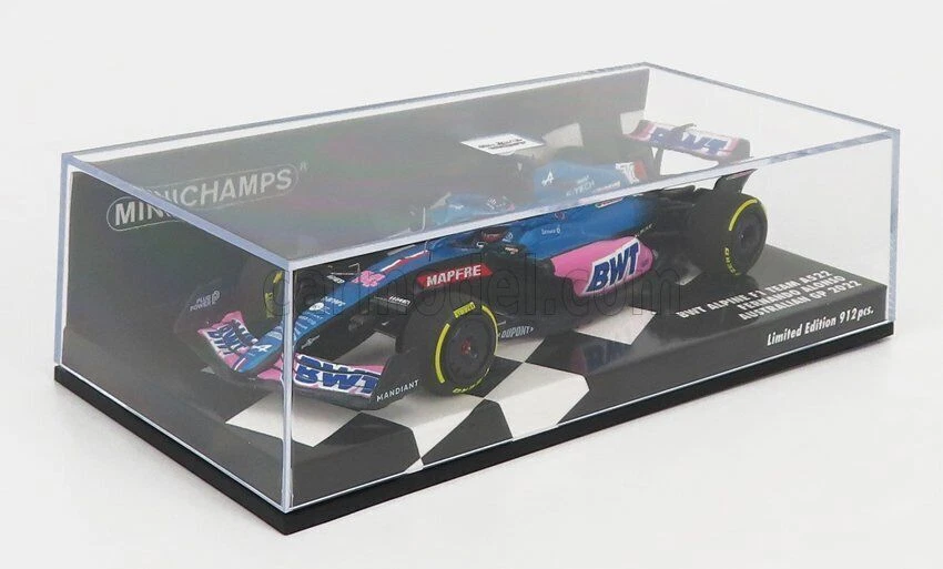 MINICHAMPS 417220314 Australian GP 2022 BWT Alpine F1 Team A522 Fernando Alonso Renault 1:43 Modellino Auto