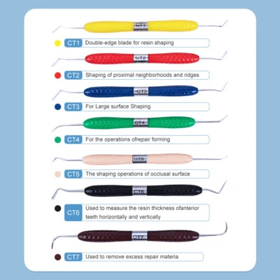 Dental Composite Resin Filling Spatulas Aesthetic Restoration Instrument