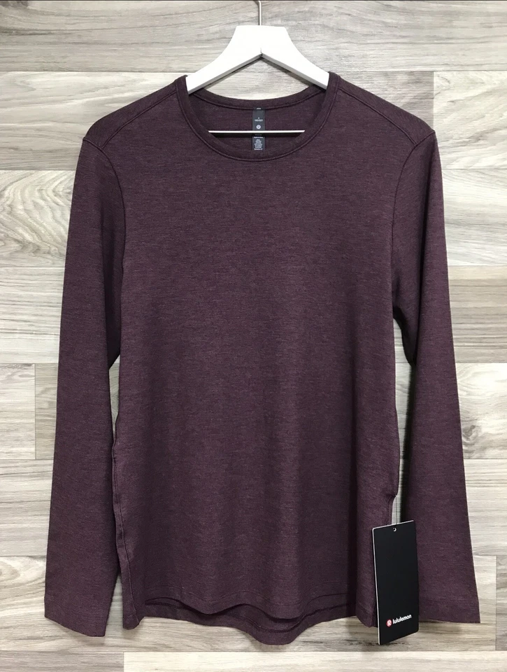 Lululemon 5 Year Basic Long Sleeve Men’s Size Large Heathered Cassis HCAS 00302