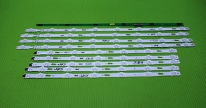 9 X LED BACKLIGHT STRIPS BN96-39659A FOR SAMSUNG UE55MU6120K 55" TV LSF550FN08 - Picture 1 of 7