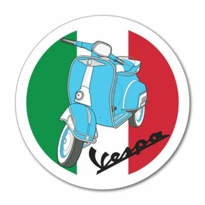 Bike Life Motorbike Italy Biker Gang Rider Baby Blue Car Sticker Decal - Picture 1 of 1
