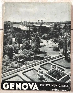 1938 GENOVA RIVISTA MUNICIPALE PITTORI BAINSIZZA BERSAGLIERI TURSI PONTEDECIMO - Imagen 1 de 2