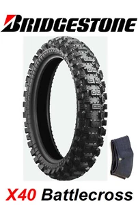 BRIDGESTONE X40 BATTLECROSS 120/80-19 Mid-Hard Rear Tire SUZUKI KAWASAKI YAMAHA - Picture 1 of 3