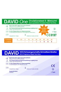 David One 15 Ovulationstest 0-80 miu/ml + 5 Schwangerschaftstest Streifen - Bild 1 von 2