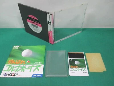 NEC PC Engine HuCARD -- GANBARE GOLF BOYS -- JAPAN. GAME. Work. 11035 - Image 1 of 4