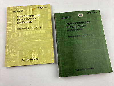 Sony Semiconductor Replacement Handbooks 1984 & 1990, Paperback • 6.25$