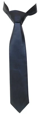 Corbata de cuero negra para hombre corbata de cuero genuino hecha a mano corbata de fiesta Foto 1 de 4