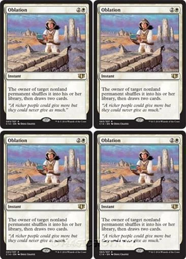 4x OBLATION Commander 2014 MTG White Instant Rare - Image 1 of 1