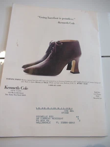 Kenneth Cole Holiday 1994 Vintage Catalog Shoes & Accessories Rare NM interior! - Picture 1 of 2