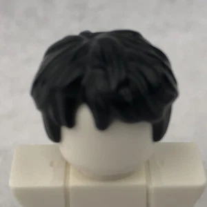 LEGO 36762 Minifigura Negra, Pelo Grueso y Desordenado - Imagen 1 de 3