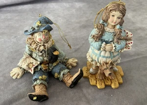 Rare Vintage Smithsonian Institution Figurines Wizard of Oz Dorthy & Scarecrow - Picture 1 of 11