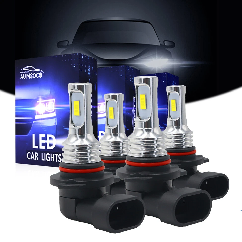 For Toyota RAV4 Sport Utility 2006-2012 Xenon White LED Headlight High Low Bulbs - Image 1 of 4