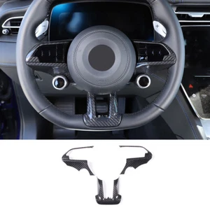 Car Steering Wheel Frame Trim Real Carbon Fiber Cover For Maserati Grecale 22-23 - Foto 1 di 10