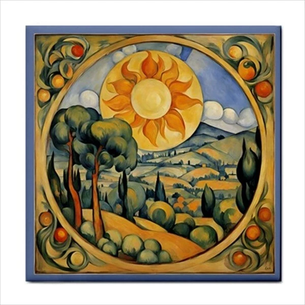 Ceramic Tile Sunshine Day Landscape Decorative Art Backsplash - Image 1 of 1