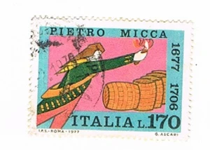  1977 - LIRE 170 - FRANCOBOLLI ITALIA - PIETRO MICCA - STAMP - Picture 1 of 1