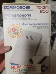 Vintage Commodore 1670 1200 Baud Modem NEW IN BOX for CMD64/128/SX-64/VIC-20. - Picture 1 of 7