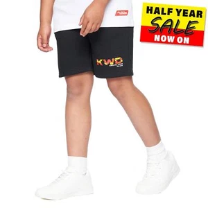 Kings Will Dream Fracture Junior Boys Jog Shorts Comfort Activewear Jet Black - Picture 1 of 4