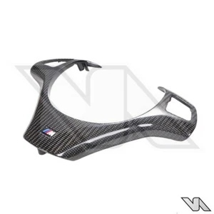 BMW E90 E92 E93 M3 CARBON FIBRE PERFORMANCE STEERING WHEEL TRIM - Afbeelding 1 van 8