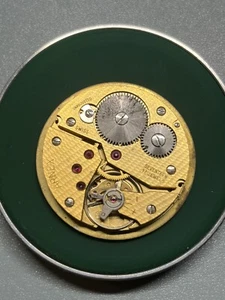 GOOD BALANCE Unitas 6497 Gold Tone Fish Scale Pattern Movement 17j - Picture 1 of 4