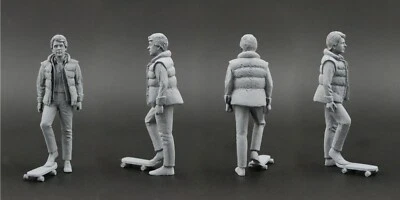 Marty McFly   (Back to the Future)  Figura per 1:18 HotWheels Elite DeLorean - Immagine 1 di 4