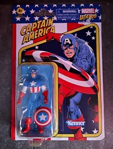 Figura de acción Kenner Marvel Legends Capitán América colección retro 3,75 pulgadas - Imagen 1 de 1