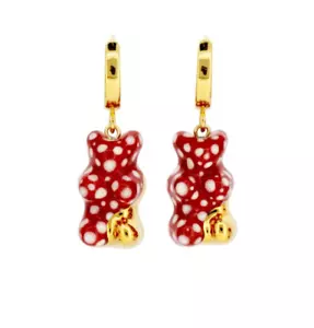 Gummy Bear Dangle Earrings With Gold | Buy Directly From Artist | CJ·314 - Picture 1 of 6
