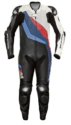 BMW Hommes Combinaison de Moto en Cuir Courses Moto en Cuir Veste Pantalon CE 54 - Photo 1/3