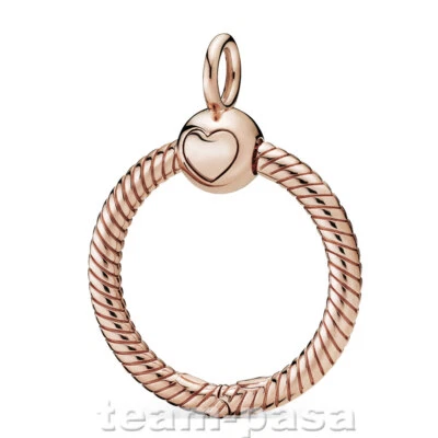 PANDORA rosé 388296  Moments Kettenanhänger Schmuck rosé vergoldet + Geschenkbox - Bild 1 von 2