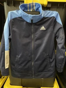 Boys Blue Adidas Track Jacket 6 - Picture 1 of 4